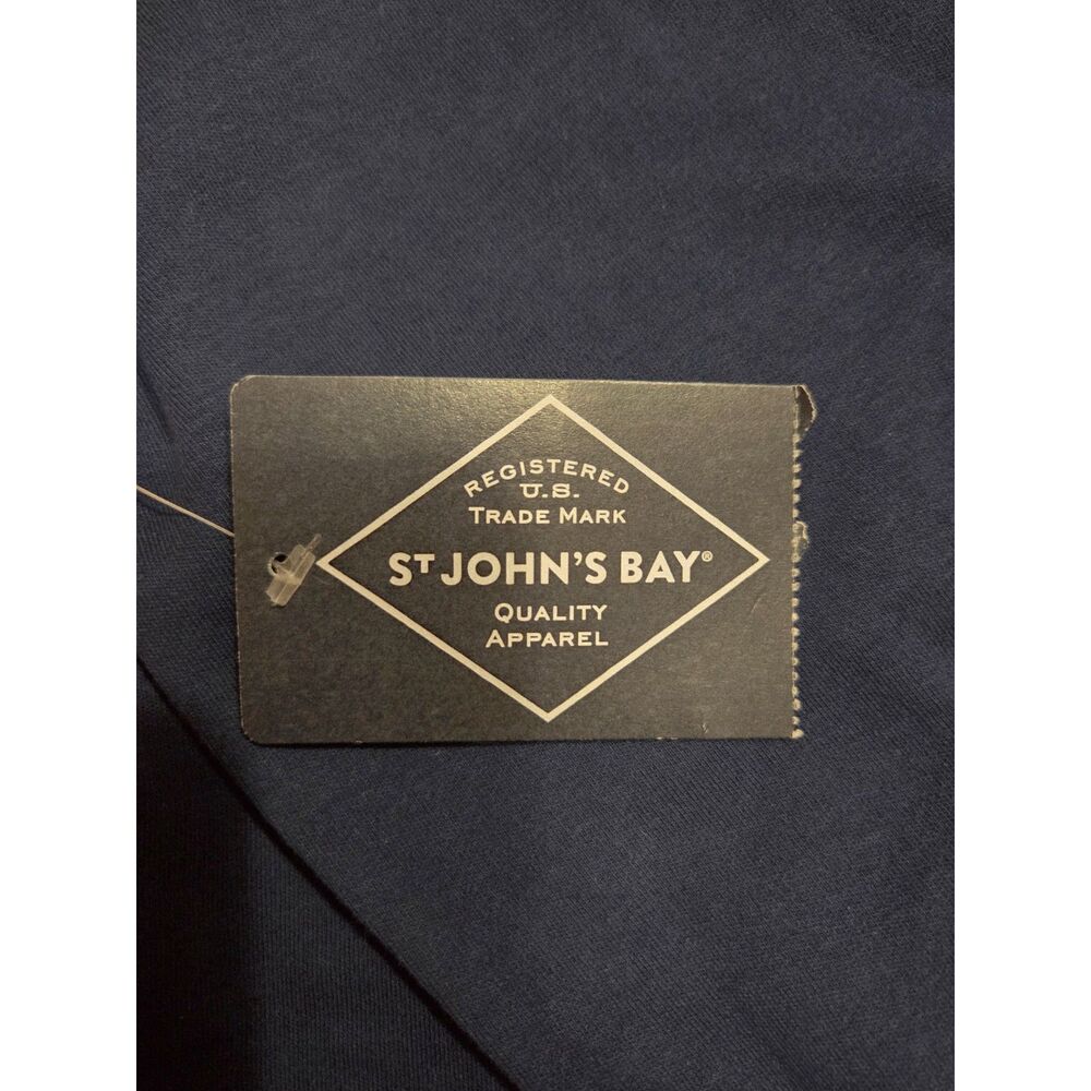 NWT St. John's Bay Performance Mens Mock Neck Long Sleeve Quarter-Zip Pullover - Picture 5 of 9